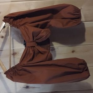 NEW with tags Cider puff sleeve crop top